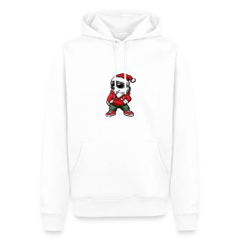 Husky Chien Noël Noël - Sweat à capuche Premium bio Homme - blanc - Devant - Nico (187cm)