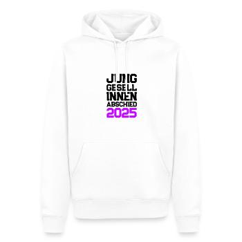 Junggesellinnenabschied 2025 Jga - Männer Premium Bio Hoodie - Weiß - Vorne - Nico (187cm)