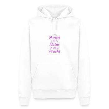 Herbst Herbstlich Natur Umwelt - Männer Premium Bio Hoodie - Weiß - Vorne - Nico (187cm)
