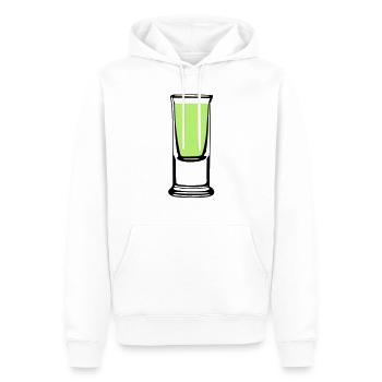 Schnapsglas - Männer Premium Bio Hoodie - Weiß - Vorne - Nico (187cm)