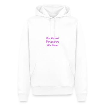 Herbst Herbstlich Natur - Männer Premium Bio Hoodie - Weiß - Vorne - Nico (187cm)