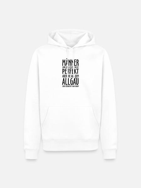 Männer aus dem Allgäu - Männer Premium Bio Hoodie - Weiß
