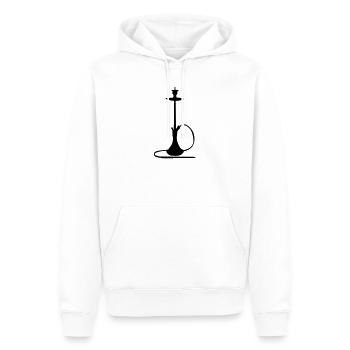 Shisha Silhouette - Sweat à capuche Premium bio Homme - blanc - Devant - Nico (187cm)