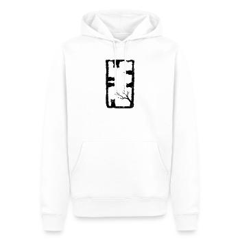 Cat Lover Gothic Art - Men’s Premium Organic Hoodie - white - Front - Nico (187cm)