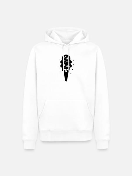 Speiseeis - Männer Premium Bio Hoodie - Weiß