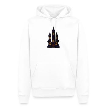 Spukschloss bei Nacht - Männer Premium Bio Hoodie - Weiß - Vorne - Nico (187cm)