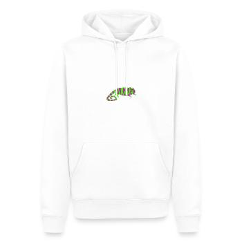 Caméléon dans les couleurs de votre choix - Sweat à capuche Premium bio Homme - blanc - Devant - Nico (187cm)