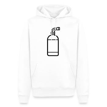 Feuerlöscher - Männer Premium Bio Hoodie - Weiß - Vorne - Nico (187cm)