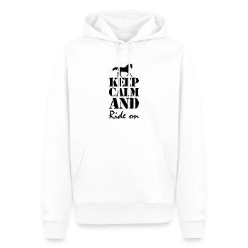 Horse Sport Dressage Show Jumping - Men’s Premium Organic Hoodie - white - Front - Nico (187cm)