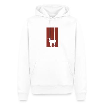 Vegan Veganerin - Männer Premium Bio Hoodie - Weiß - Vorne - Nico (187cm)