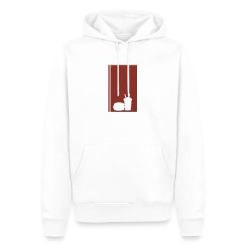 Restauration rapide Food Food Truck Burgers - Sweat à capuche Premium bio Homme - blanc - Devant - Nico (187cm)