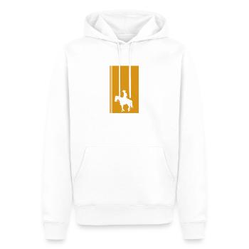 Cowboy Sheriff Ranch - Men’s Premium Organic Hoodie - white - Front - Nico (187cm)