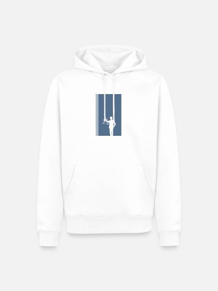 Recht Anwalt Behandlung - Männer Premium Bio Hoodie - Weiß