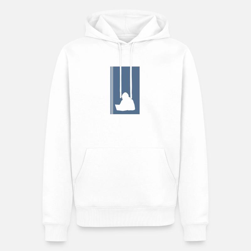 Informatiker Hacker - Männer Premium Bio Hoodie - Weiß