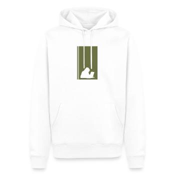Informatique Piratage Informaticien - Sweat à capuche Premium bio Homme - blanc - Devant - Nico (187cm)