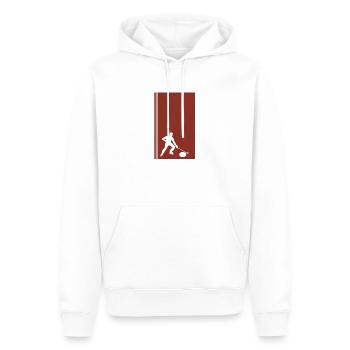Joueurs de curling Curlingstein Équipe de curling - Sweat à capuche Premium bio Homme - blanc - Devant - Nico (187cm)
