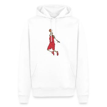 Basketballer Skelett - Männer Premium Bio Hoodie - Weiß - Vorne - Nico (187cm)