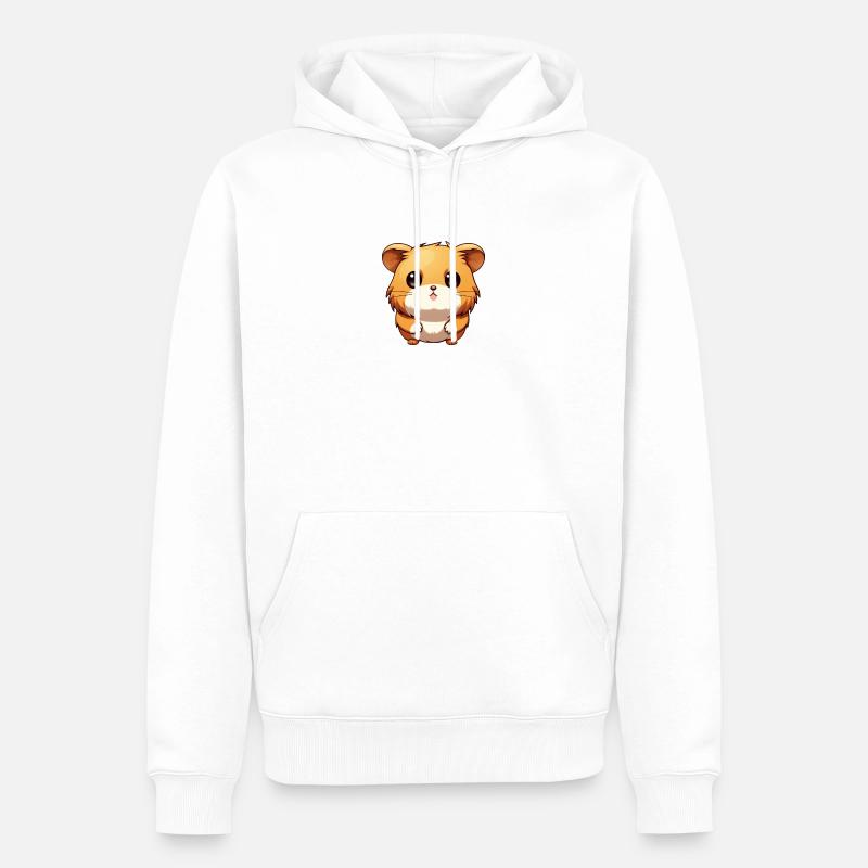 Hamster mignon - Sweat à capuche Premium bio Homme - blanc