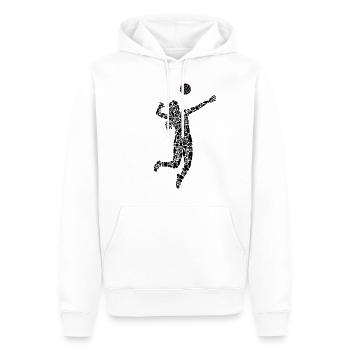 Volleyballspielerin Symbole Mädchen Volleyball - Männer Premium Bio Hoodie - Weiß - Vorne - Nico (187cm)