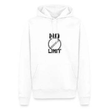 Pas de limite - Sweat à capuche Premium bio Homme - blanc - Devant - Nico (187cm)