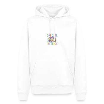 It takes someone special to teach someone special - Männer Premium Bio Hoodie - Weiß - Vorne - Nico (187cm)
