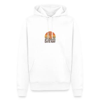 My Therapist Eats Hay - Männer Premium Bio Hoodie - Weiß - Vorne - Nico (187cm)