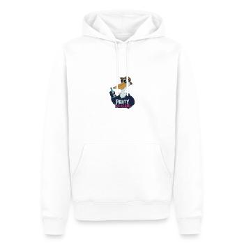 Party Pelican Mit Cool Buzz Flasche Und - Männer Premium Bio Hoodie - Weiß - Vorne - Nico (187cm)