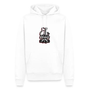 Ehe Sklave Hochzeit Junggesellenabschied - Männer Premium Bio Hoodie - Weiß - Vorne - Nico (187cm)