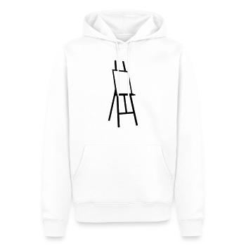 Maler - Männer Premium Bio Hoodie - Weiß - Vorne - Nico (187cm)