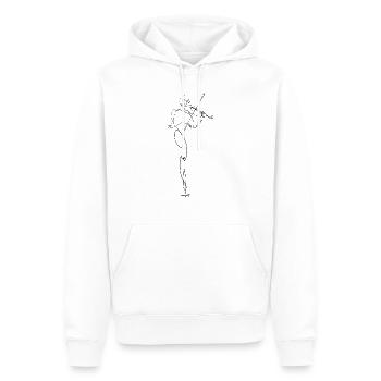 Violine, Musik, Musiker, Geiger - Männer Premium Bio Hoodie - Weiß - Vorne - Nico (187cm)