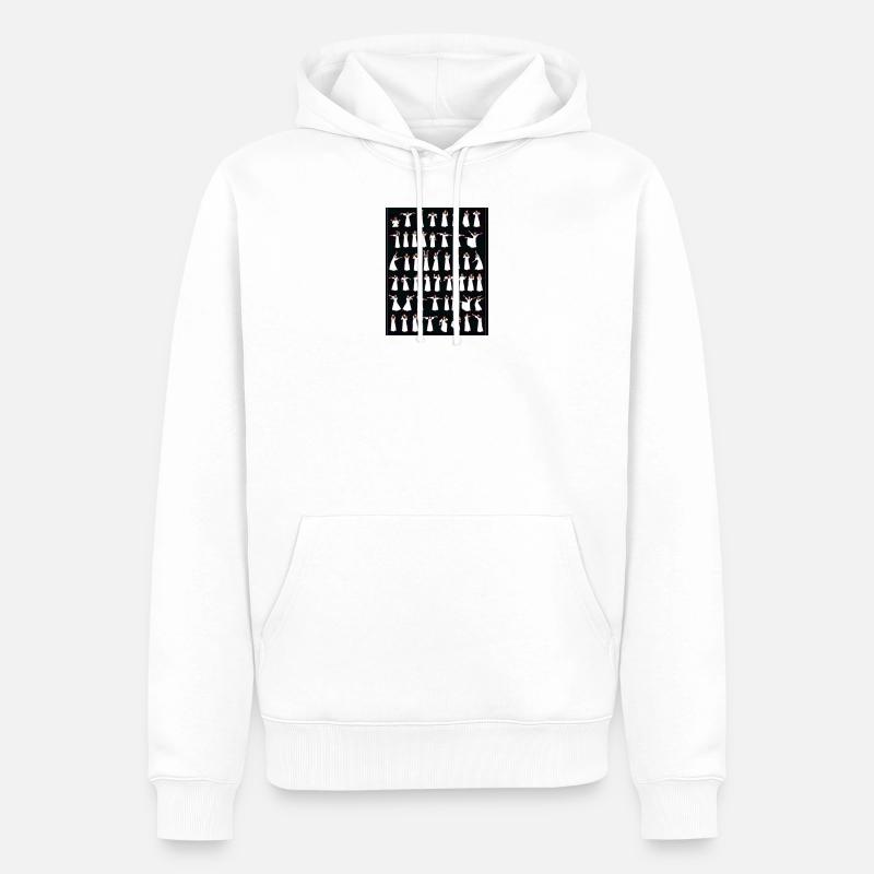 Kate Bush Workout - Männer Premium Bio Hoodie - Weiß