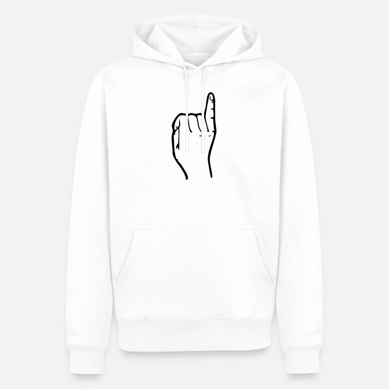 S’ll vous plaît épinglez-le. - Sweat à capuche Premium bio Homme - blanc