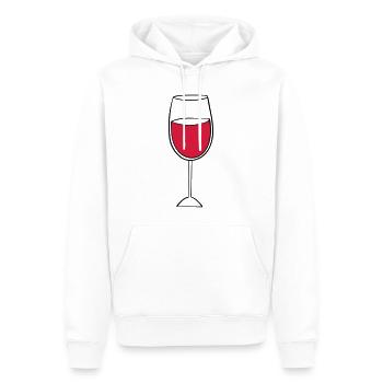 weinglas - Männer Premium Bio Hoodie - Weiß - Vorne - Nico (187cm)