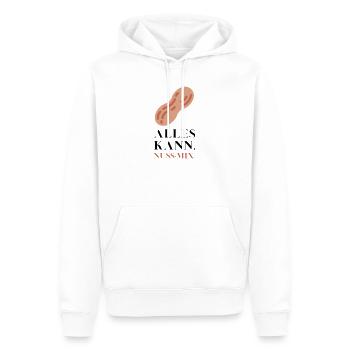 Alles kann Nuss Mix - Männer Premium Bio Hoodie - Weiß - Vorne - Nico (187cm)