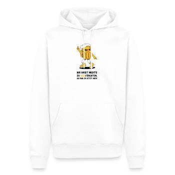 Ihr Habt Nichts Zu Bierfürchten - Männer Premium Bio Hoodie - Weiß - Vorne - Nico (187cm)