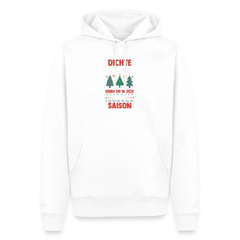 Weihnachtsmann Fichten Weihnachtsbaum Weihnachten - Männer Premium Bio Hoodie - Weiß - Vorne - Nico (187cm)