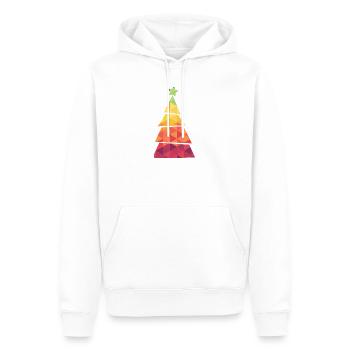 Christmas Tree - Weihnachtsbaum - Weihnachten - Männer Premium Bio Hoodie - Weiß - Vorne - Nico (187cm)