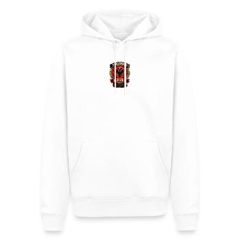 Albanien Adler  - Männer Premium Bio Hoodie - Weiß - Vorne - Nico (187cm)