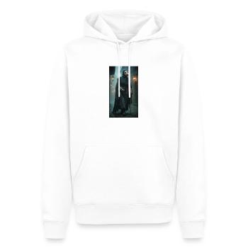 Alchemist mit Krähenschnabel - Pest im Mittelalter - Männer Premium Bio Hoodie - Weiß - Vorne - Nico (187cm)