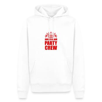 Voyage de l’équipage de la fête à Amsterdam - Sweat à capuche Premium bio Homme - blanc - Devant - Nico (187cm)