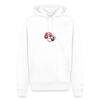 Zauberhafter Marienkäfer mit Fliegenpilz - Männer Premium Bio Hoodie - Weiß - Vorne - Nico (187cm)