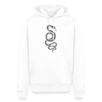 snake - Männer Premium Bio Hoodie - Weiß - Vorne - Nico (187cm)