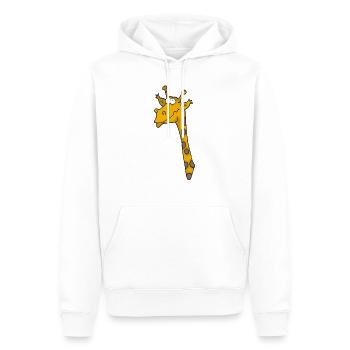 Girafe 3 - Sweat à capuche Premium bio Homme - blanc - Devant - Nico (187cm)