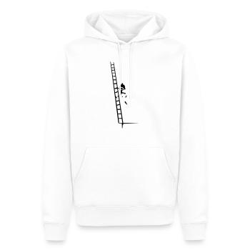 climb & fall - Männer Premium Bio Hoodie - Weiß - Vorne - Nico (187cm)