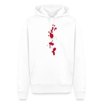 Blutflecke Spritzer Halloween Zombies OP-Saal Arzt - Männer Premium Bio Hoodie - Weiß - Vorne - Nico (187cm)