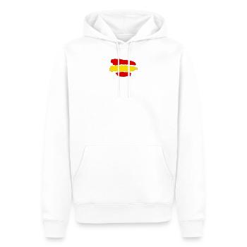 Spanien Flagge - Männer Premium Bio Hoodie - Weiß - Vorne - Nico (187cm)