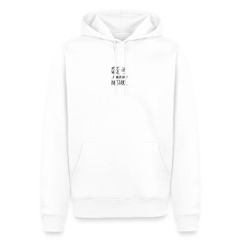 Ohne Musik ist das Leben ein Fehler – Musik Spruch - Männer Premium Bio Hoodie - Weiß - Vorne - Nico (187cm)
