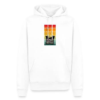 Carp Fishing Girls: Nur Tipps für Big Fish zählen! - Männer Premium Bio Hoodie - Weiß - Vorne - Nico (187cm)