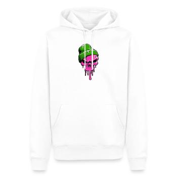 Skelett Skull Totenkopf - Männer Premium Bio Hoodie - Weiß - Vorne - Nico (187cm)