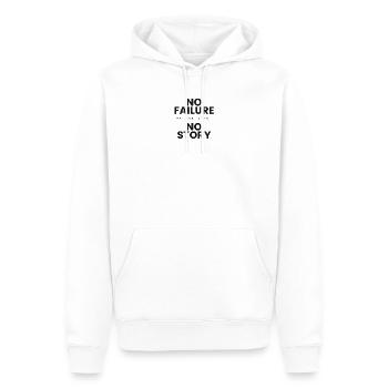 FailToWin - Männer Premium Bio Hoodie - Weiß - Vorne - Nico (187cm)
